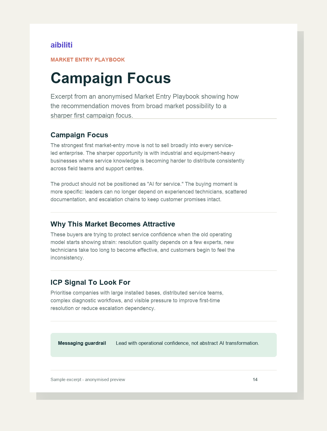Sample Growth Read excerpt page